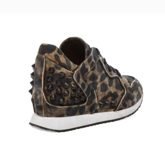 Ash Leopard Delire Bis Sneakers Cookie & Black Size 36 - Picture 3 of 11